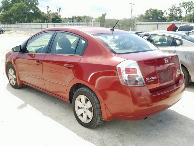 3N1AB61E78L627937 - 2008 NISSAN SENTRA 2.0 MAROON photo 3