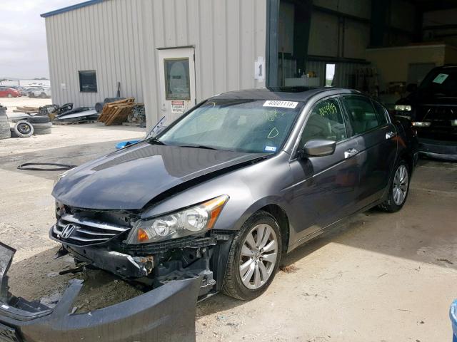 1HGCP3F85BA008682 - 2011 HONDA ACCORD EXL GRAY photo 2