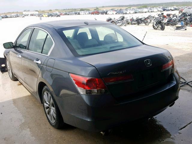 1HGCP3F85BA008682 - 2011 HONDA ACCORD EXL GRAY photo 3