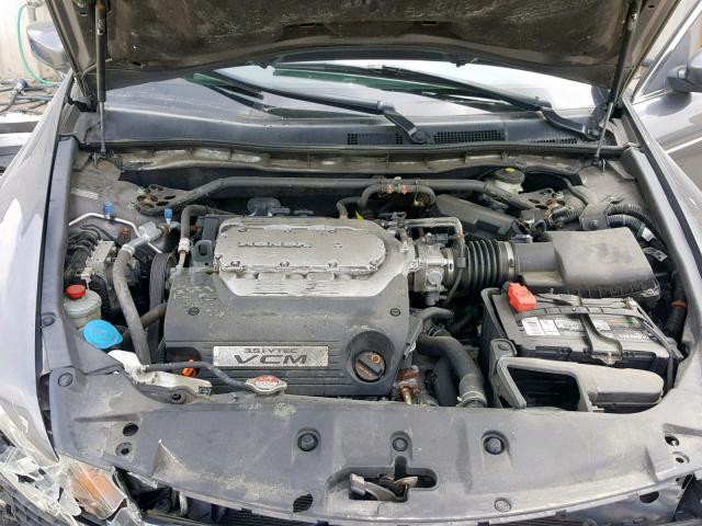 1HGCP3F85BA008682 - 2011 HONDA ACCORD EXL GRAY photo 7