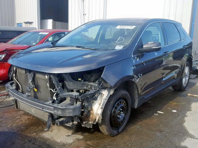 2FMPK3J99GBB27826 - 2016 FORD EDGE SEL CHARCOAL photo 2