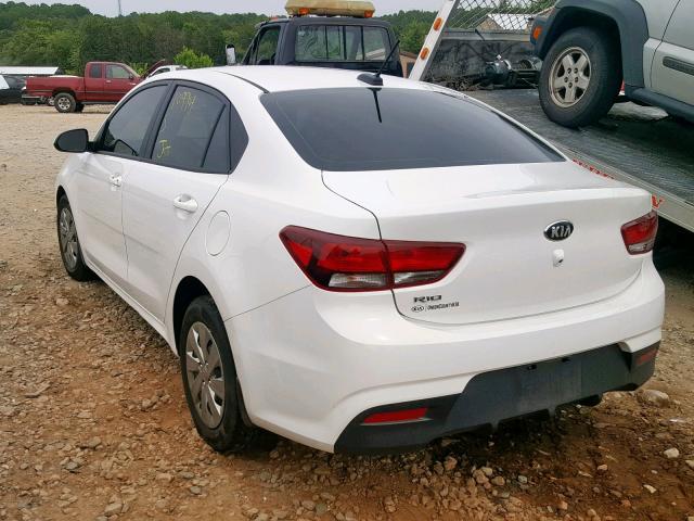 3KPA24AB5KE187946 - 2019 KIA RIO S WHITE photo 3