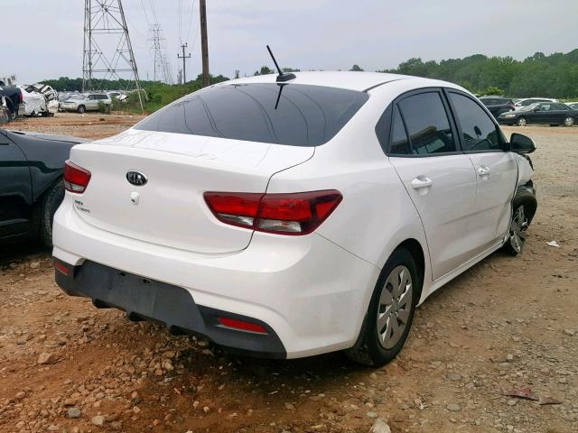 3KPA24AB5KE187946 - 2019 KIA RIO S WHITE photo 4