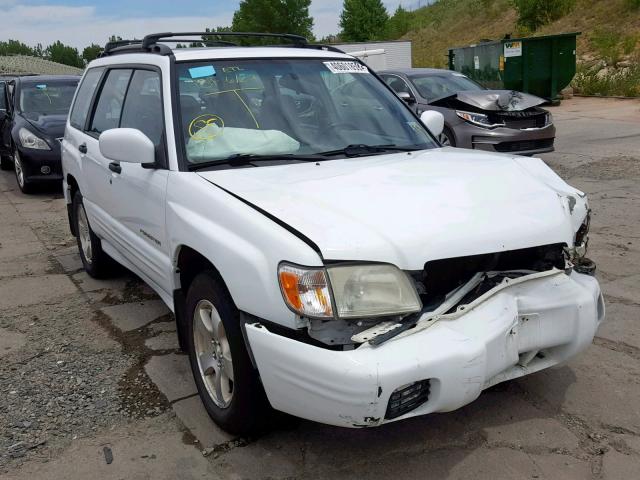 JF1SF65662H754439 - 2002 SUBARU FORESTER S WHITE photo 1