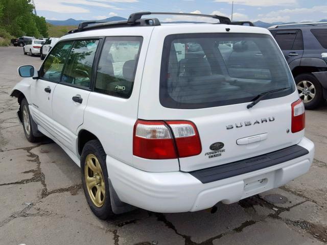 JF1SF65662H754439 - 2002 SUBARU FORESTER S WHITE photo 3