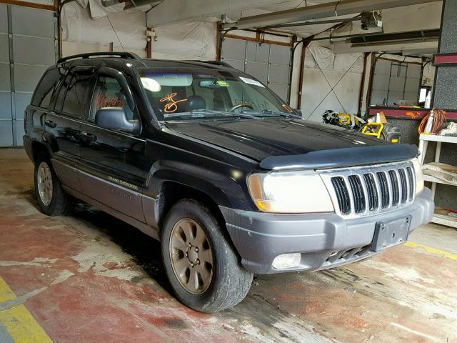 1J4GW48S31C578873 - 2001 JEEP GRAND CHER BLACK photo 1