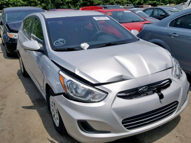 KMHCT5AE4FU217558 - 2015 HYUNDAI ACCENT GS SILVER photo 1