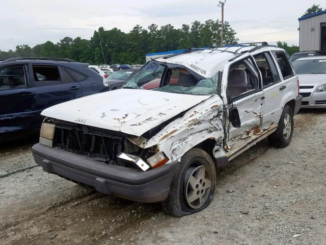 1J4GZ58S6RC175083 - 1994 JEEP GRAND CHER WHITE photo 2