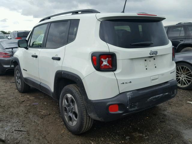 ZACCJBAB2JPH19414 - 2018 JEEP RENEGADE S WHITE photo 3