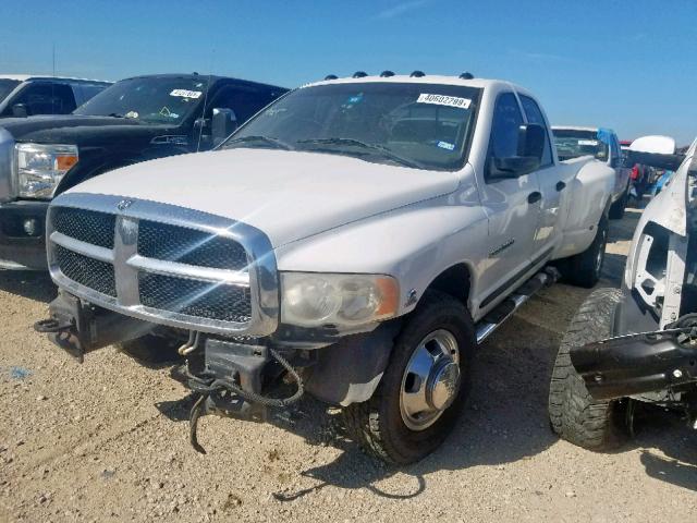 3D7MR48C85G743379 - 2005 DODGE RAM 3500 S WHITE photo 2