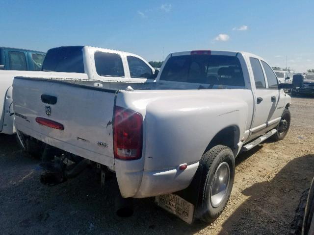 3D7MR48C85G743379 - 2005 DODGE RAM 3500 S WHITE photo 4