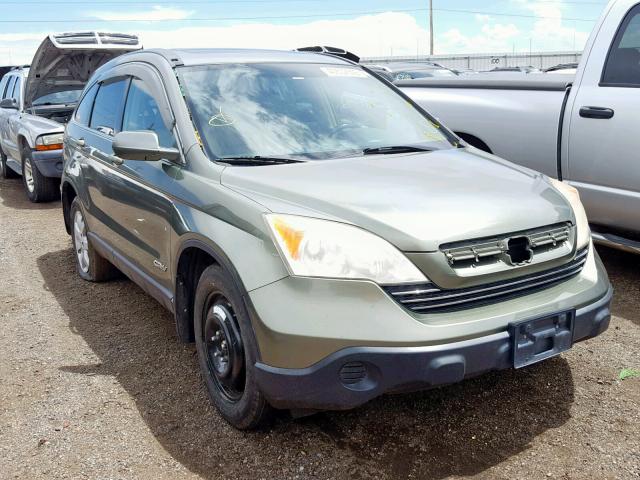 JHLRE38777C008975 - 2007 HONDA CR-V EXL GREEN photo 1