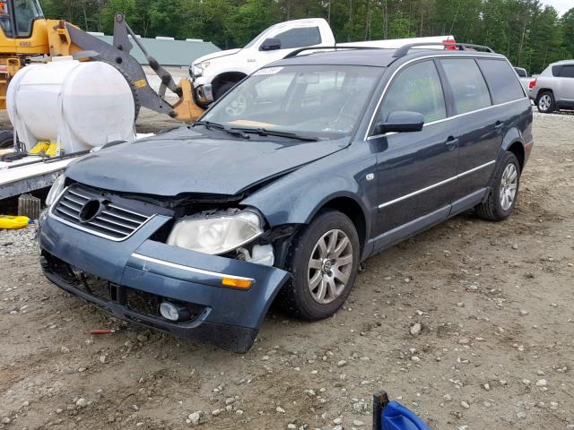 WVWVD63B93E210596 - 2003 VOLKSWAGEN PASSAT GLS BLUE photo 2