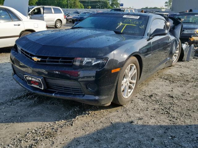 2G1FB1E37F9304379 - 2015 CHEVROLET CAMARO LS BLACK photo 2