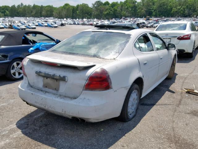2G2WR584261291543 - 2006 PONTIAC GRAND PRIX WHITE photo 4