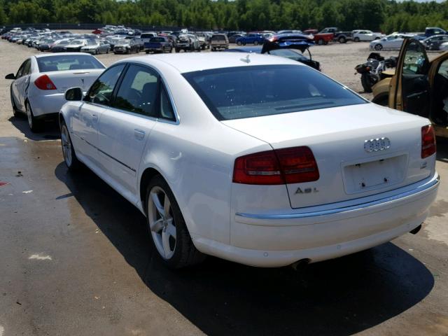 WAUMV94E59N007519 - 2009 AUDI A8 L QUATT WHITE photo 3