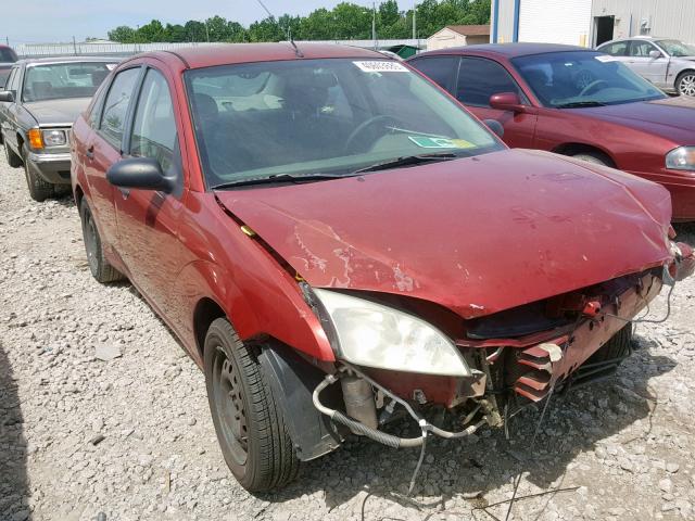 1FAFP34N45W313236 - 2005 FORD FOCUS ZX4 RED photo 1