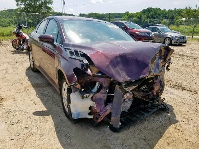 3FA6P0G74DR131646 - 2013 FORD FUSION S MAROON photo 1