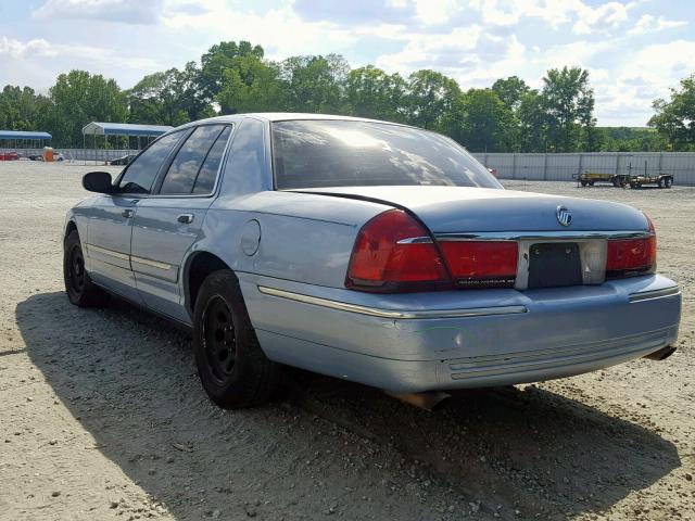 2MEFM74W3YX624389 - 2000 MERCURY GRAND MARQ BLUE photo 3