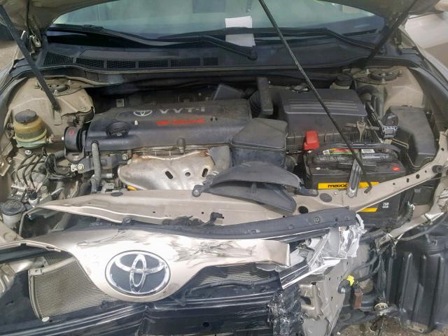 JTNBE46K673076532 - 2007 TOYOTA CAMRY NEW BEIGE photo 7