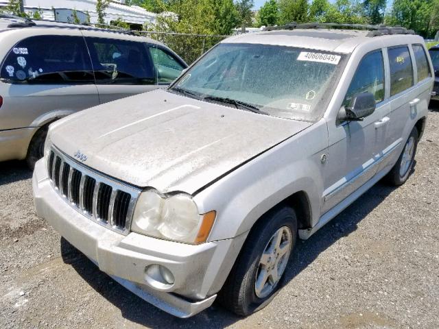 1J8HR58225C722161 - 2005 JEEP GRAND CHER SILVER photo 2