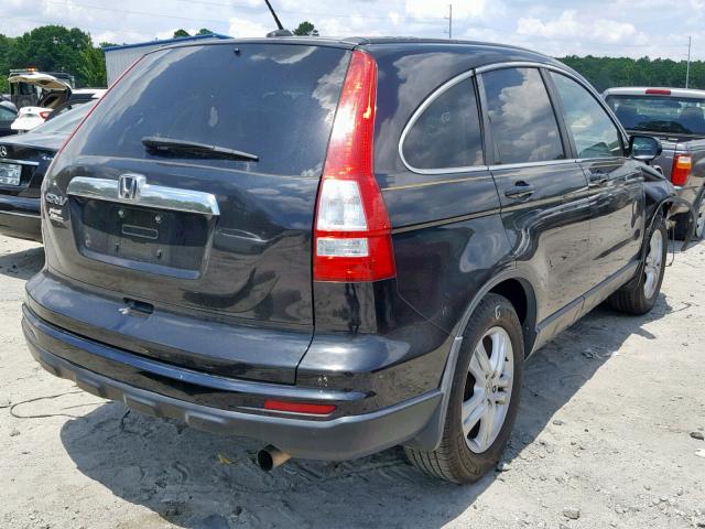 5J6RE3H74AL017518 - 2010 HONDA CR-V EXL BLACK photo 4