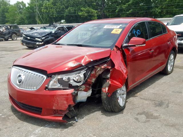 1G4GD5ER9CF273698 - 2012 BUICK LACROSSE P RED photo 2