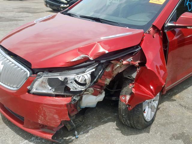 1G4GD5ER9CF273698 - 2012 BUICK LACROSSE P RED photo 9