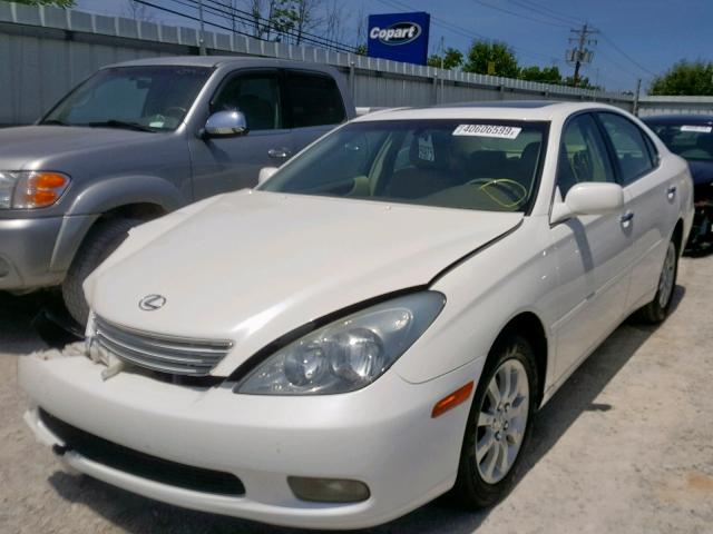 JTHBA30G545010518 - 2004 LEXUS ES 330 WHITE photo 2