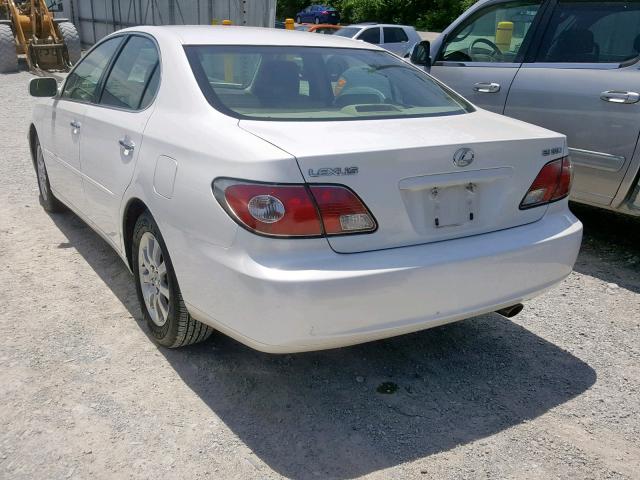 JTHBA30G545010518 - 2004 LEXUS ES 330 WHITE photo 3