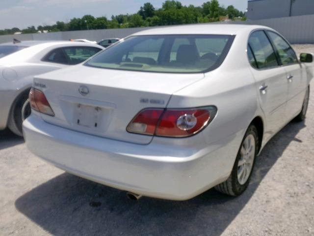 JTHBA30G545010518 - 2004 LEXUS ES 330 WHITE photo 4