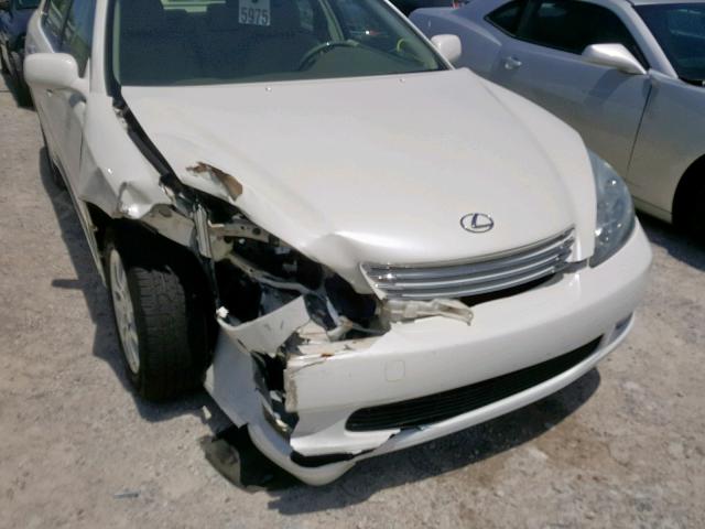 JTHBA30G545010518 - 2004 LEXUS ES 330 WHITE photo 9