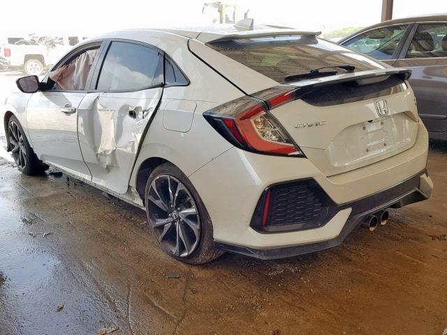 SHHFK7H95JU207162 - 2018 HONDA CIVIC SPOR WHITE photo 3