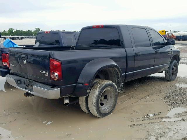 3D7MX49A57G807335 - 2007 DODGE RAM 3500 BLACK photo 4