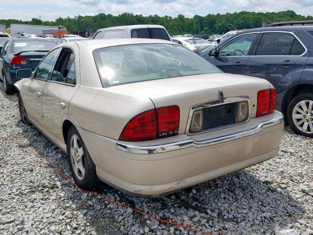 1LNHM86S0YY879359 - 2000 LINCOLN LS GOLD photo 3