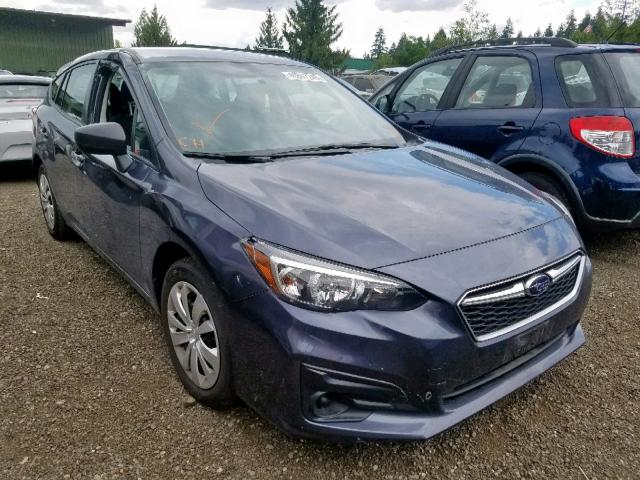 4S3GTAA63H3734222 - 2017 SUBARU IMPREZA BLUE photo 1