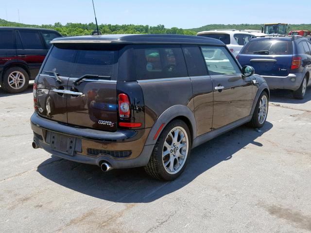 WMWMM33569TP89777 - 2009 MINI COOPER S C BROWN photo 4