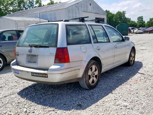 WVWSR61J95W027873 - 2005 VOLKSWAGEN JETTA GLS SILVER photo 4