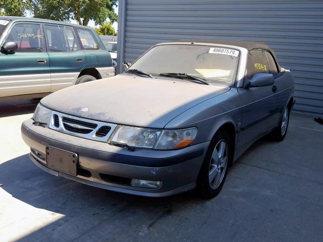 YS3DF75K327014254 - 2002 SAAB 9-3 SE GRAY photo 2