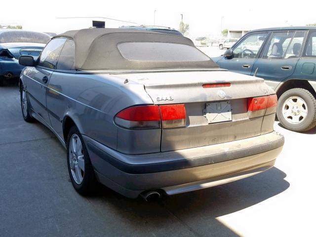 YS3DF75K327014254 - 2002 SAAB 9-3 SE GRAY photo 3