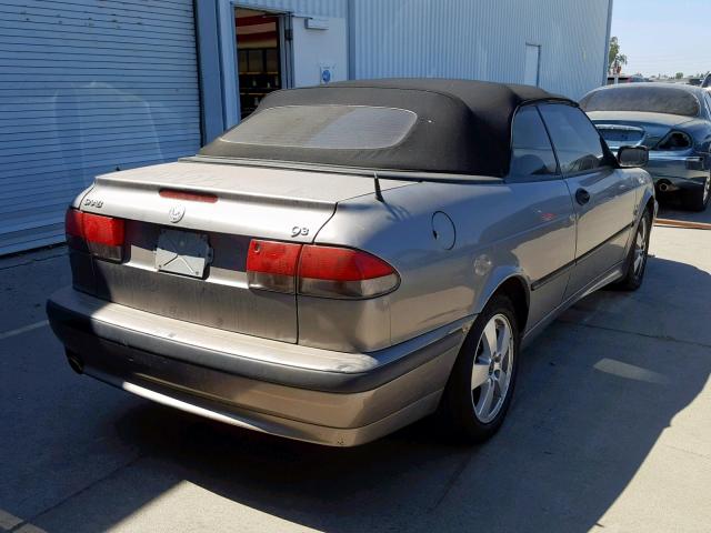 YS3DF75K327014254 - 2002 SAAB 9-3 SE GRAY photo 4