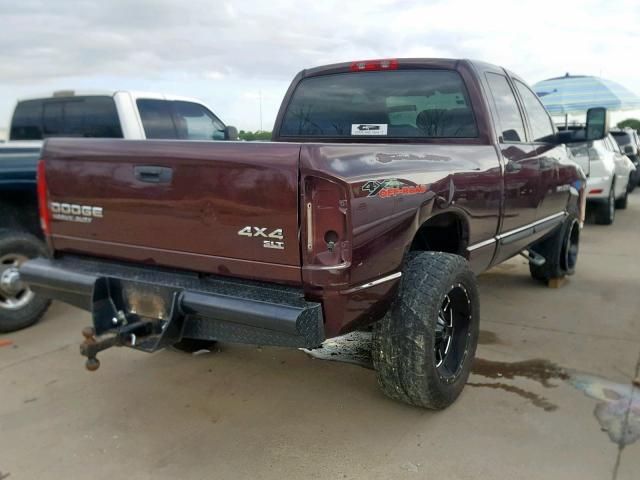 3D7KU28C24G123054 - 2004 DODGE RAM 2500 S Բորդո լուսանկար 4