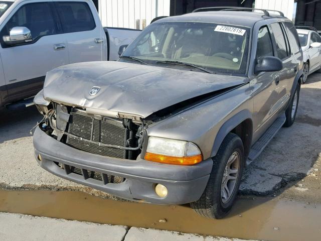 1D4HR38N23F576901 - 2003 DODGE DURANGO SP GRAY photo 2