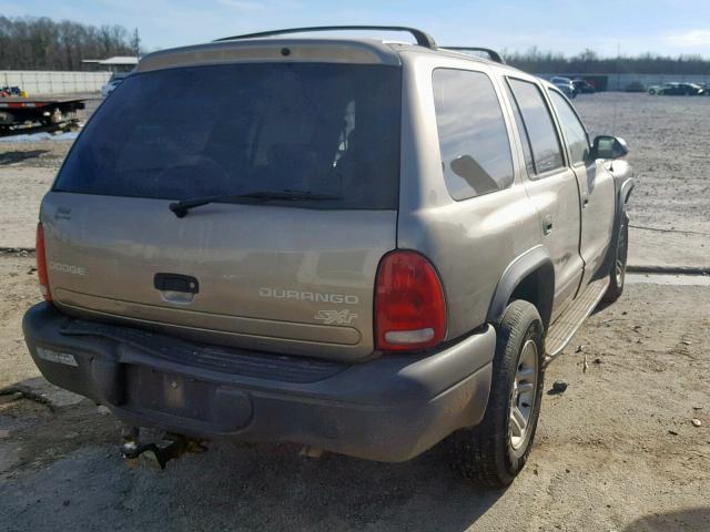 1D4HR38N23F576901 - 2003 DODGE DURANGO SP GRAY photo 4