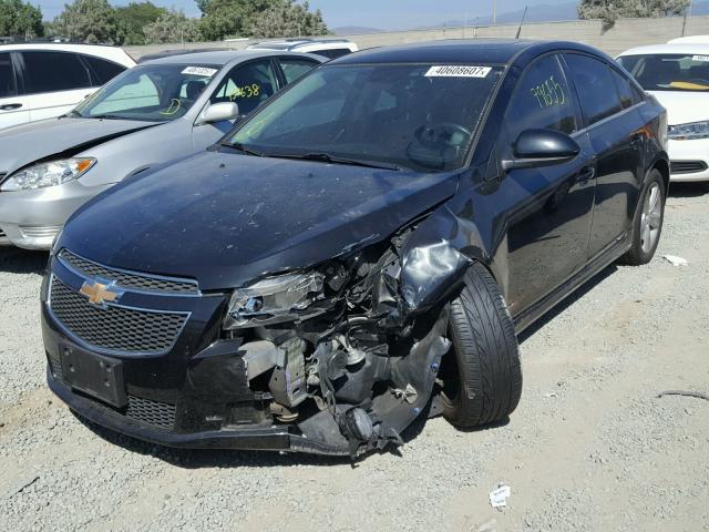 1G1PE5SB5D7152213 - 2013 CHEVROLET CRUZE BLACK photo 2