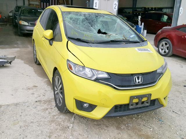 3HGGK5H84FM768944 - 2015 HONDA FIT EX YELLOW photo 1