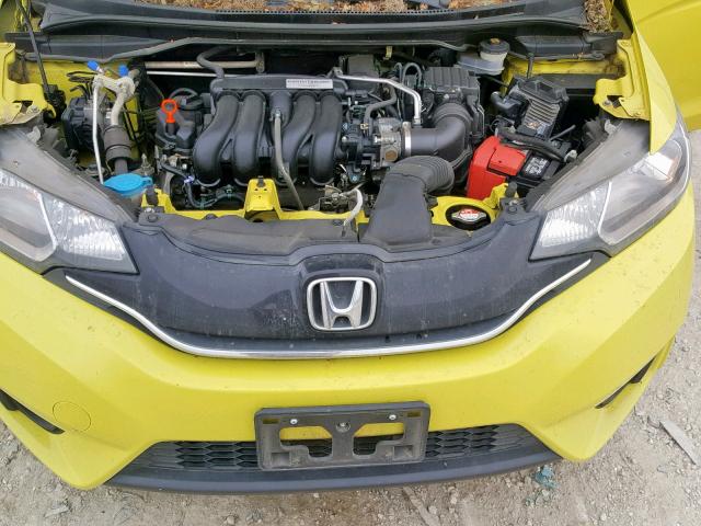 3HGGK5H84FM768944 - 2015 HONDA FIT EX YELLOW photo 7