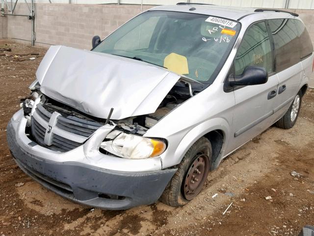 1D4GP25R66B714342 - 2006 DODGE CARAVAN SE SILVER photo 2