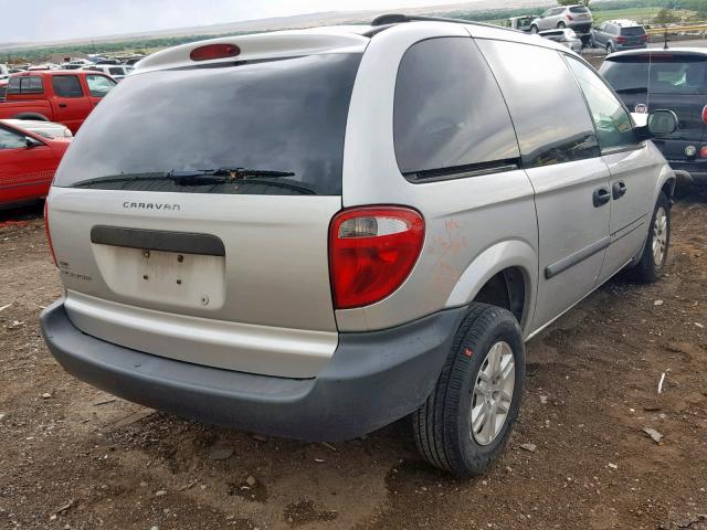 1D4GP25R66B714342 - 2006 DODGE CARAVAN SE SILVER photo 4