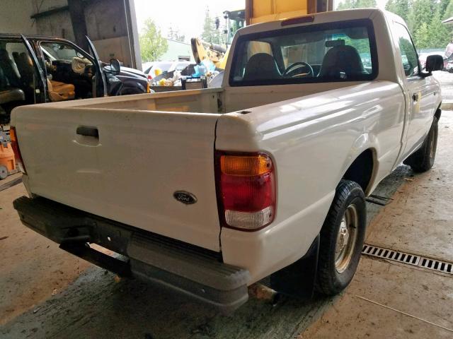 1FTYR10C8XPA27635 - 1999 FORD RANGER WHITE photo 4